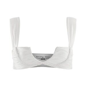 Diving Seas White Bikini Top